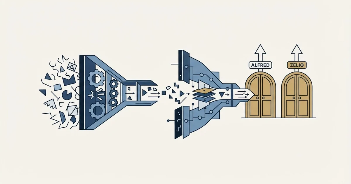 Editorial illustration for Meet Alfred vs Zeliq