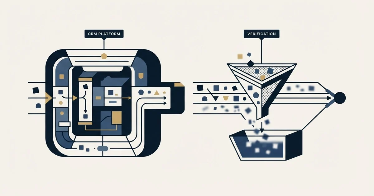 Editorial illustration for Microsoft Dynamics Sales vs NeverBounce