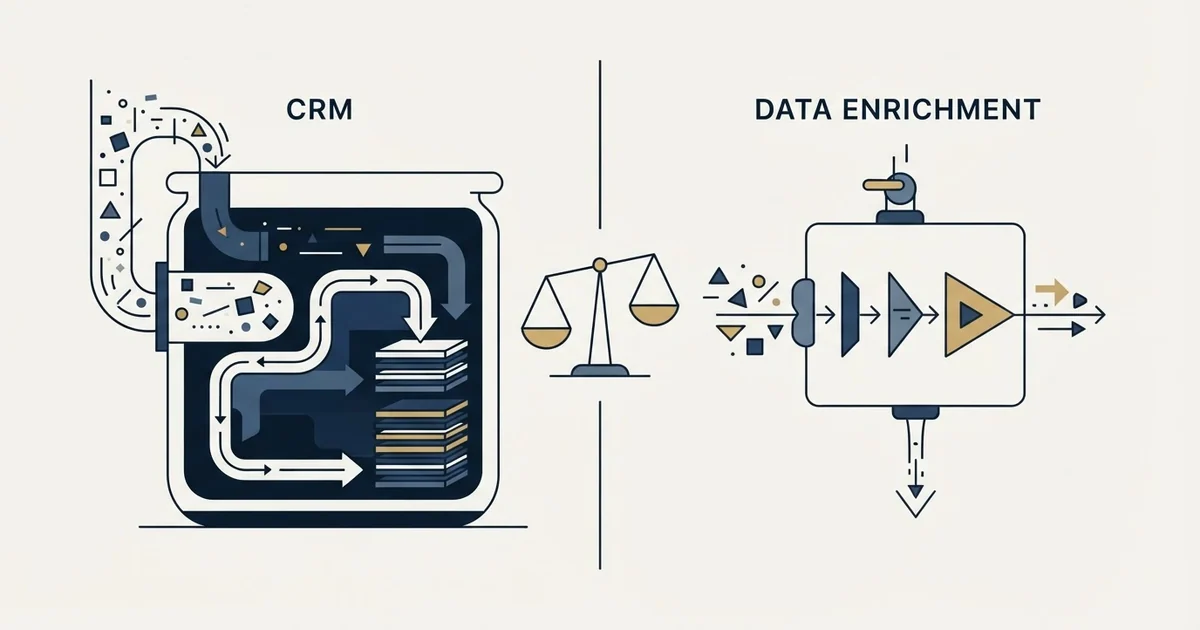Editorial illustration for Microsoft Dynamics Sales vs Prospeo