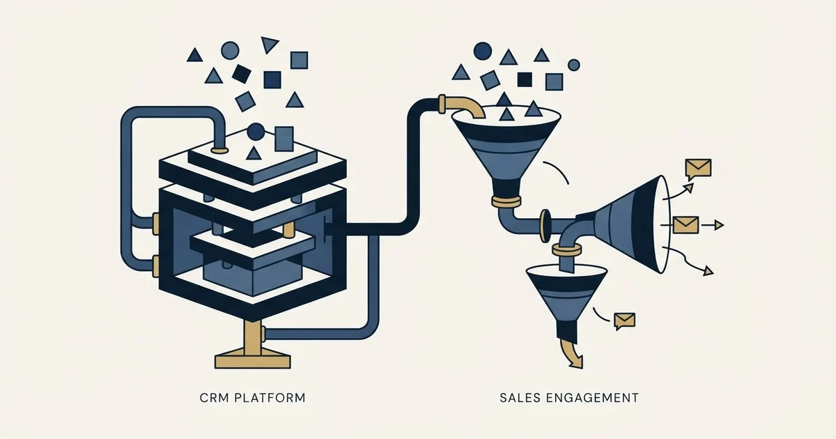 Editorial illustration for Microsoft Dynamics Sales vs Regie.ai