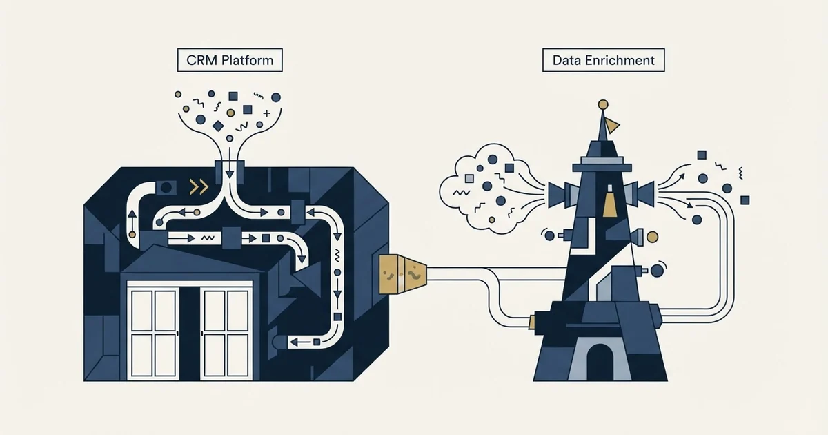 Editorial illustration for Microsoft Dynamics Sales vs RocketReach