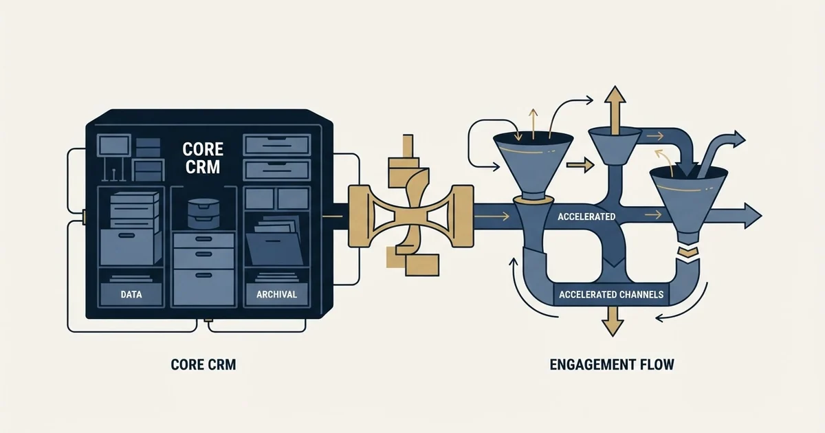 Editorial illustration for Microsoft Dynamics Sales vs Salesforge
