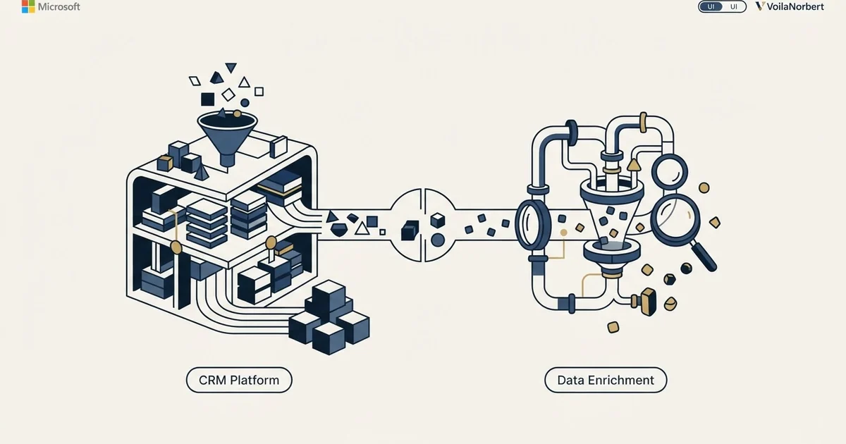 Editorial illustration for Microsoft Dynamics Sales vs VoilaNorbert