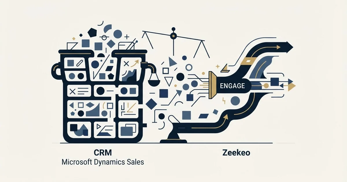 Editorial illustration for Microsoft Dynamics Sales vs Zeekeo