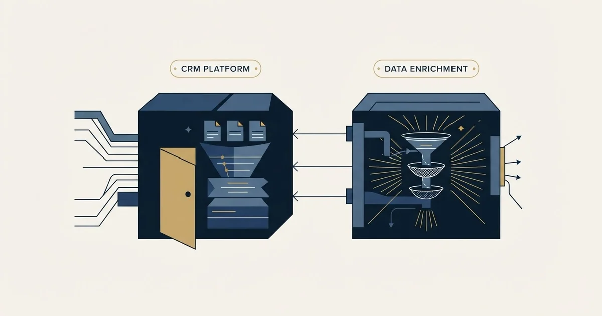 Editorial illustration for Microsoft Dynamics Sales vs ZoomInfo