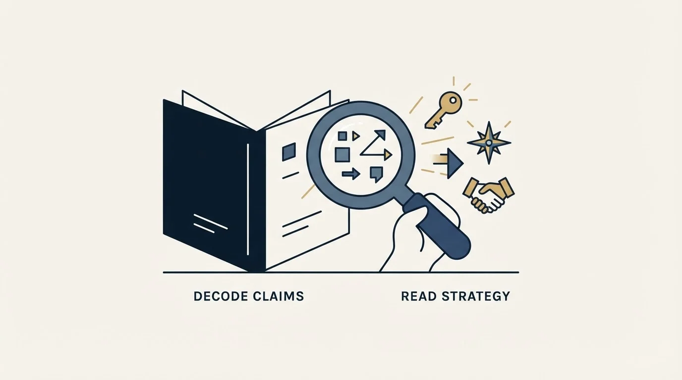Section illustration: The published claims, and how to read them