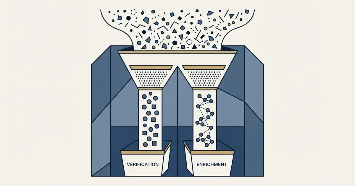 Editorial illustration for MillionVerifier vs People Data Labs