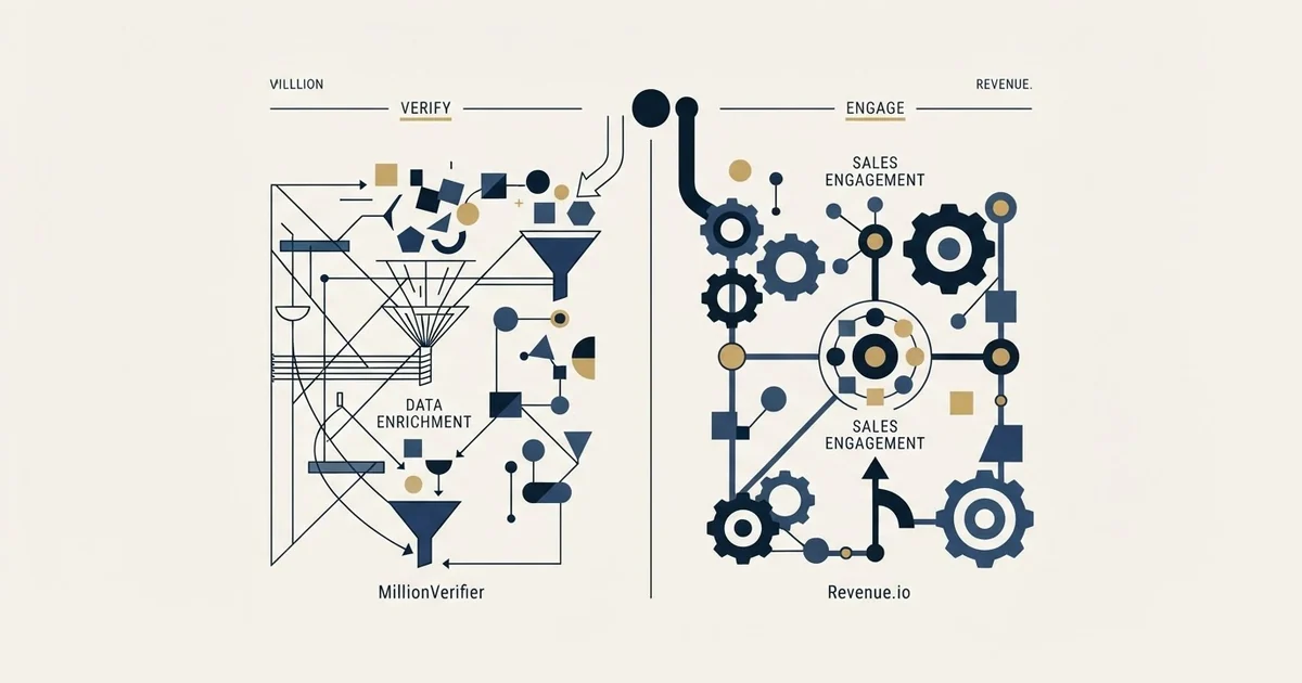 Editorial illustration for MillionVerifier vs Revenue.io
