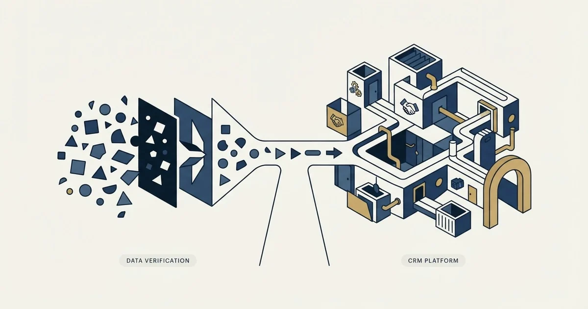 Editorial illustration for MillionVerifier vs Zoho CRM