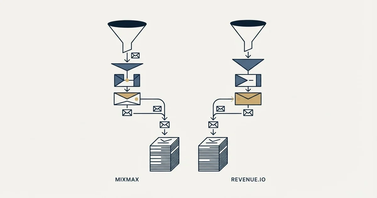 Editorial illustration for Mixmax vs Revenue.io