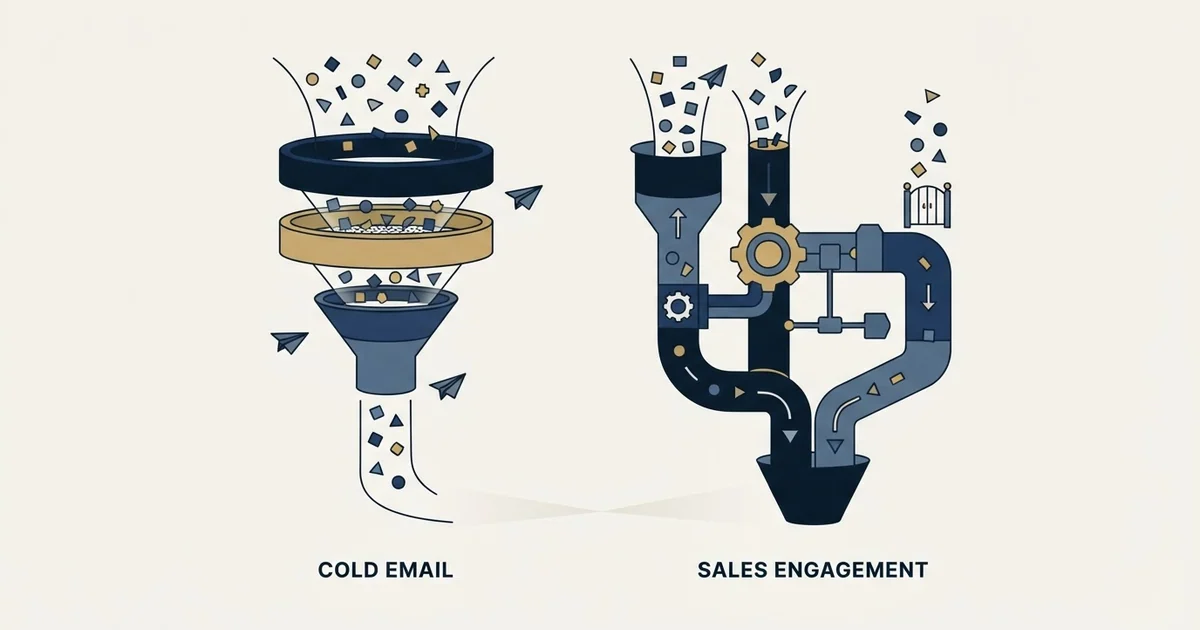 Editorial illustration for Mixmax vs Salesforge