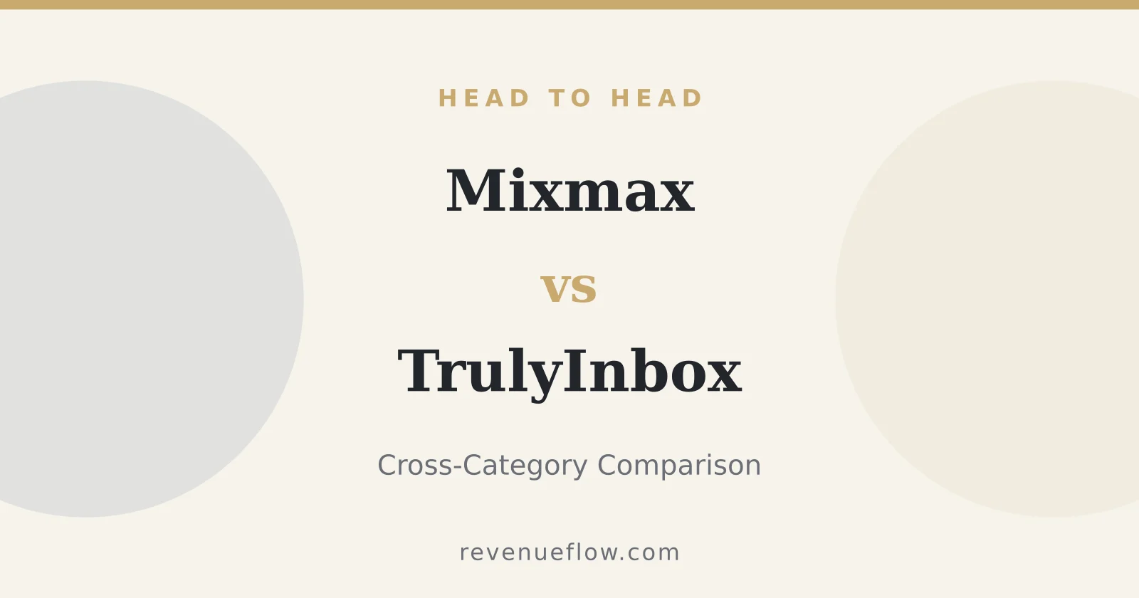 Branded cover: Mixmax vs TrulyInbox: Cross-Category Comparison