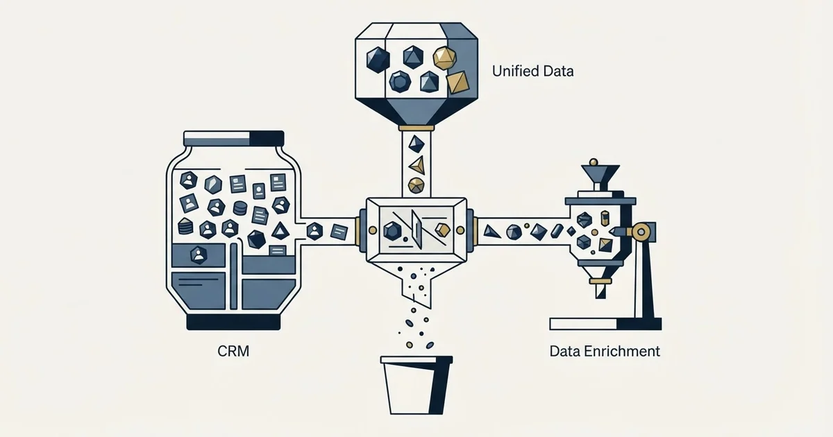 Editorial illustration for Monday CRM vs NeverBounce