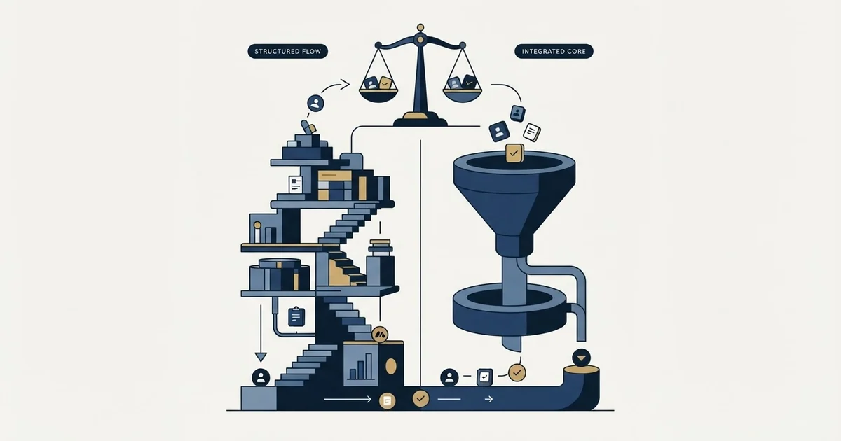 Editorial illustration for Monday CRM vs Nutshell