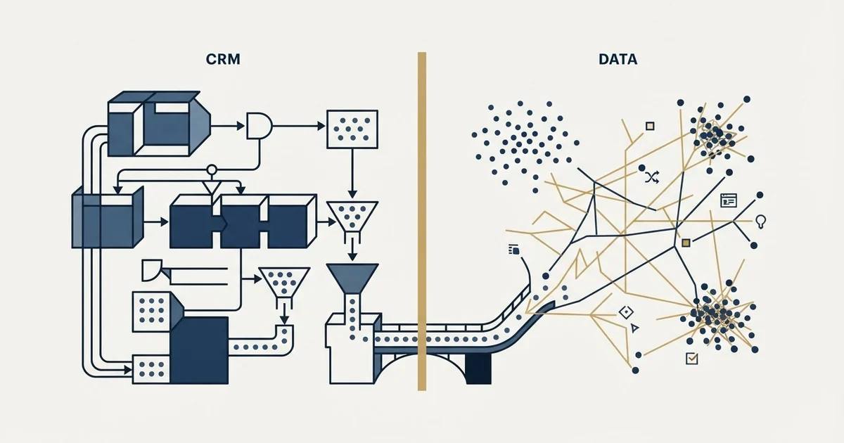 Editorial illustration for Monday CRM vs Nymeria
