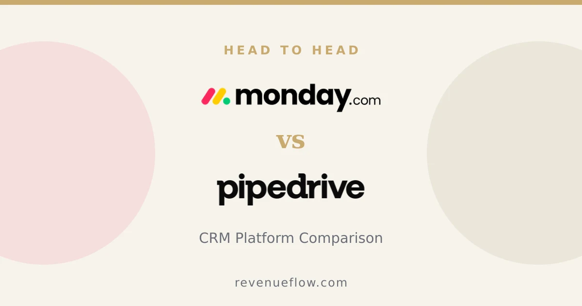 Branded cover: Monday CRM vs Pipedrive: CRM Platform Comparison