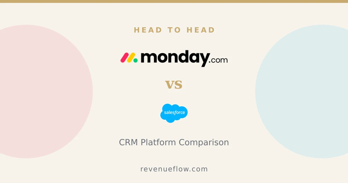 Branded cover: Monday CRM vs Salesforce: CRM Platform Comparison