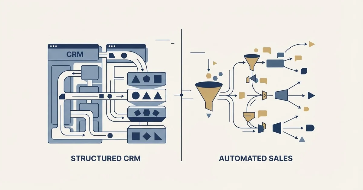 Editorial illustration for Monday CRM vs SalesRobot