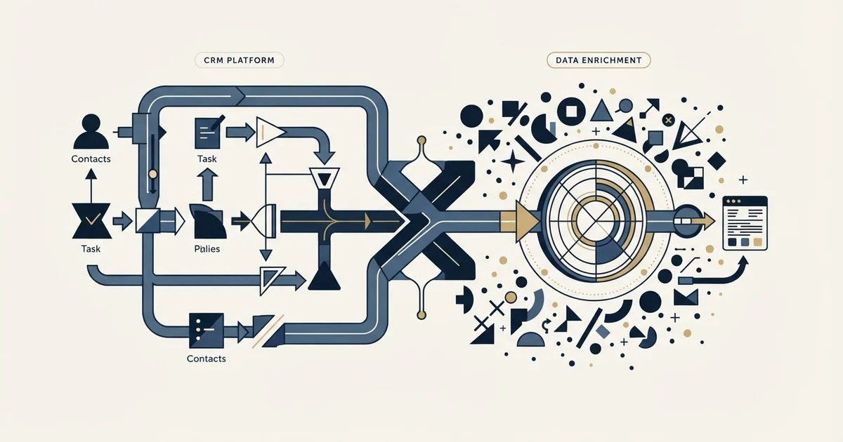 Editorial illustration for Monday CRM vs Scrupp