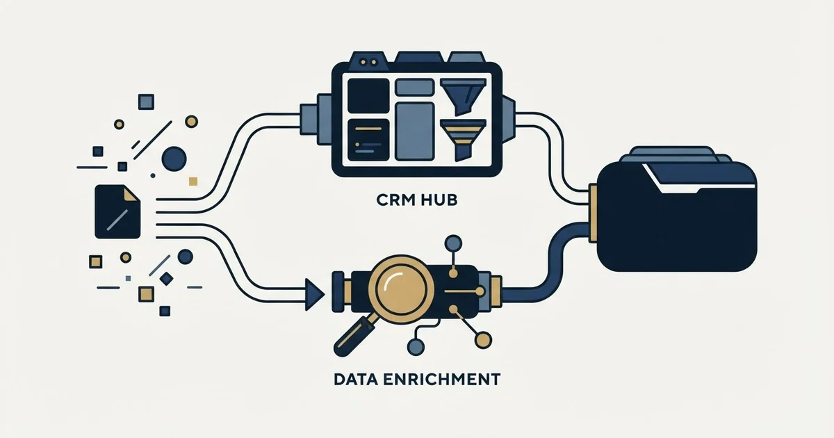 Editorial illustration for Monday CRM vs Surfe