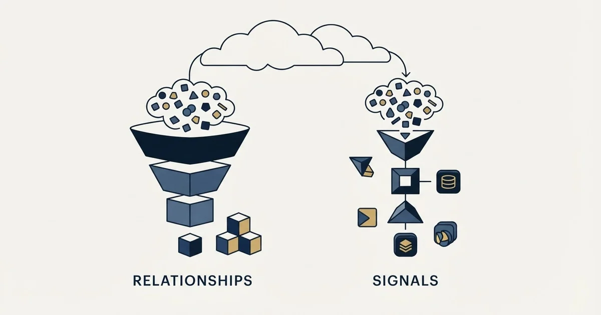 Editorial illustration for Monday CRM vs TheirStack