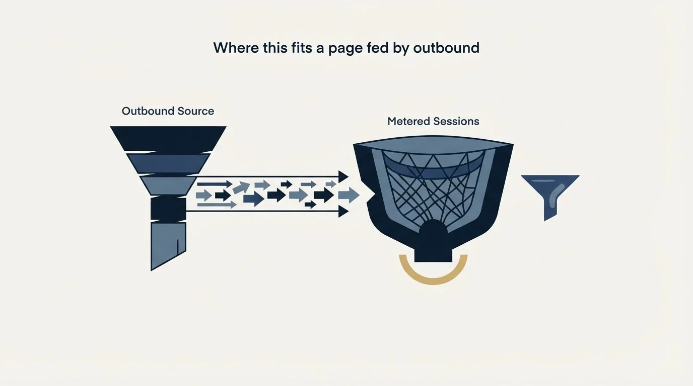 Section illustration: Where this fits a page fed by outbound