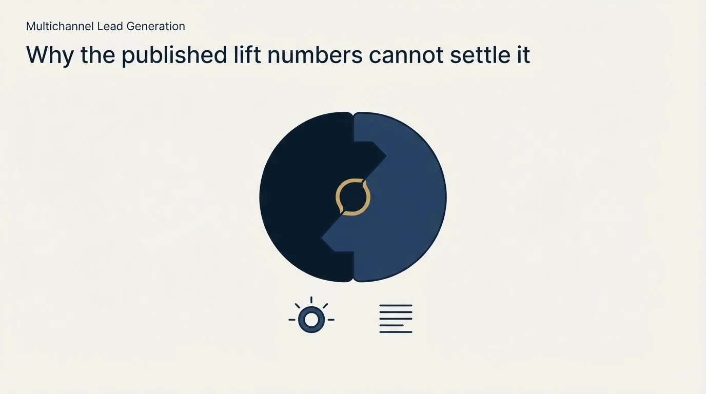 Section illustration: Why the published lift numbers cannot settle it