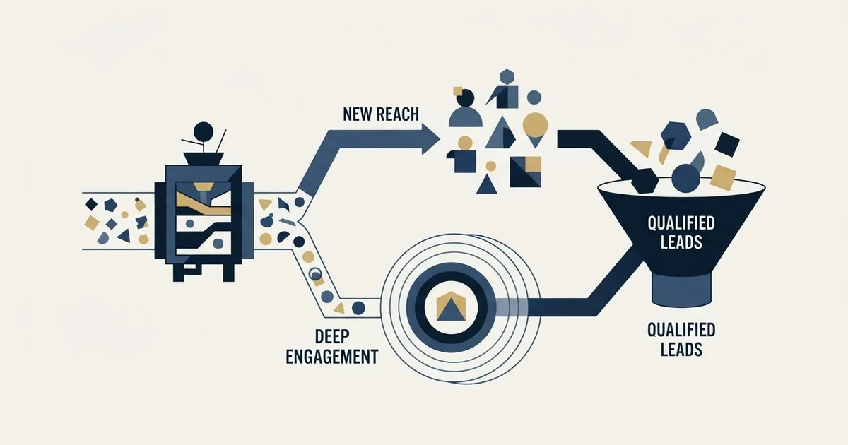 Editorial illustration for Multichannel Lead Generation
