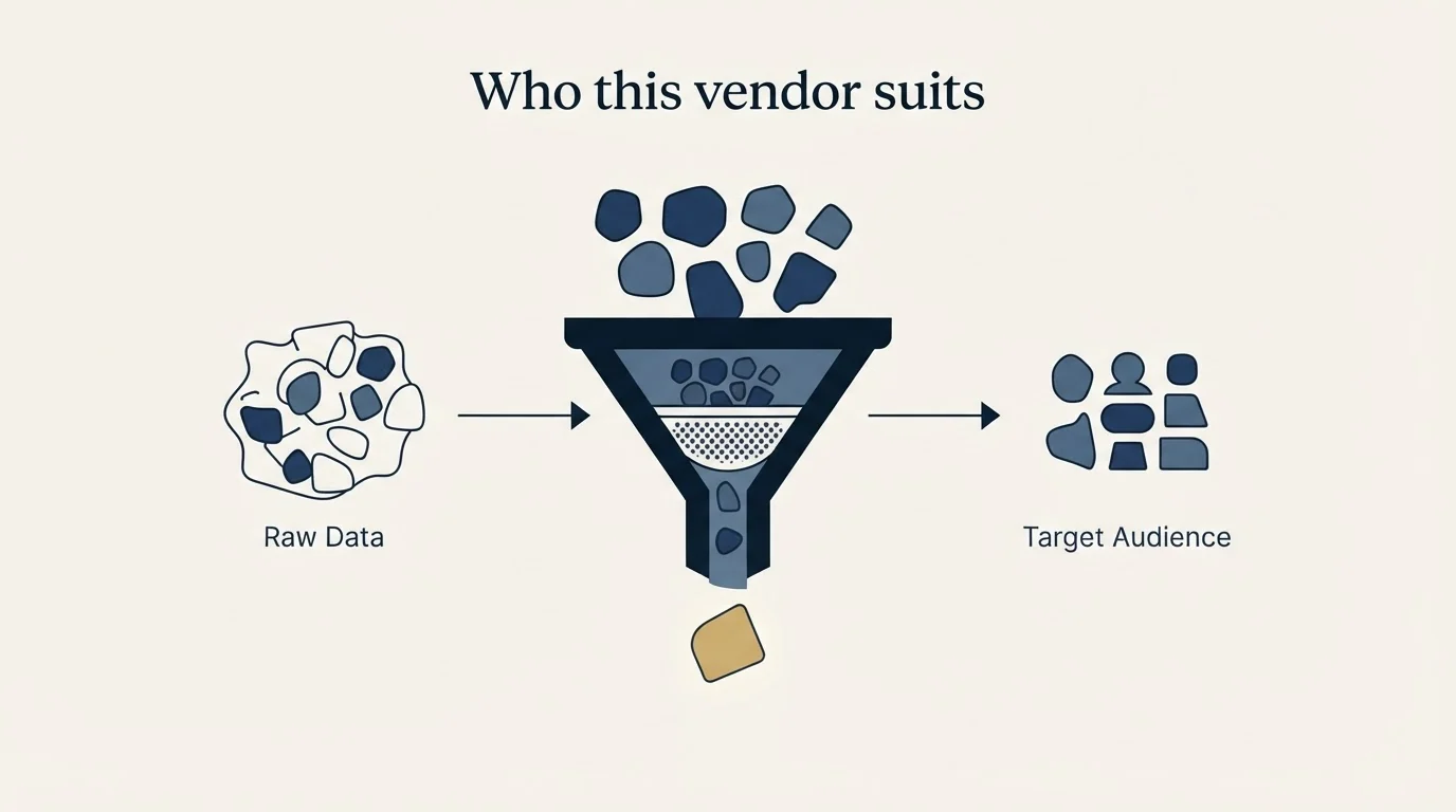 Section illustration: Who this vendor suits