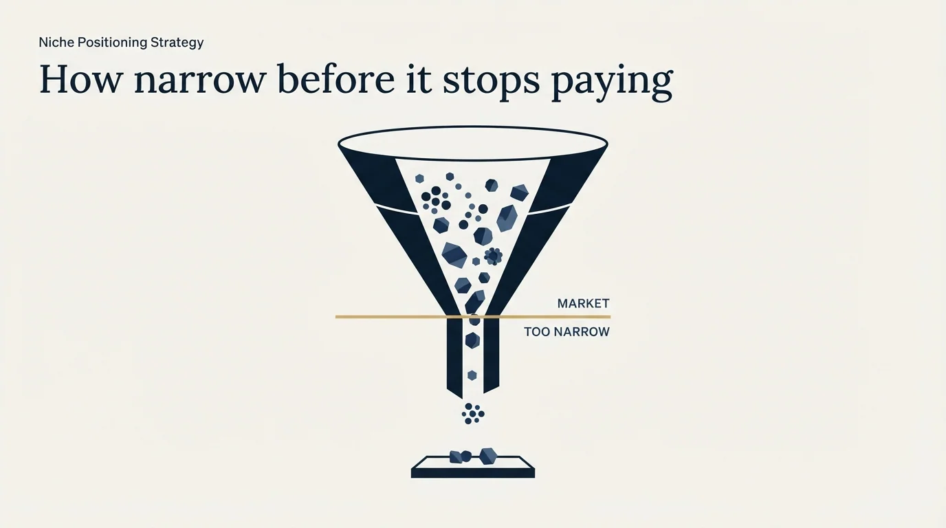 Section illustration: How narrow before it stops paying
