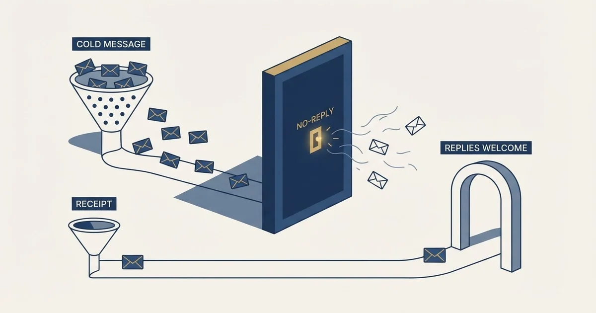 Editorial illustration for No-Reply Email Address