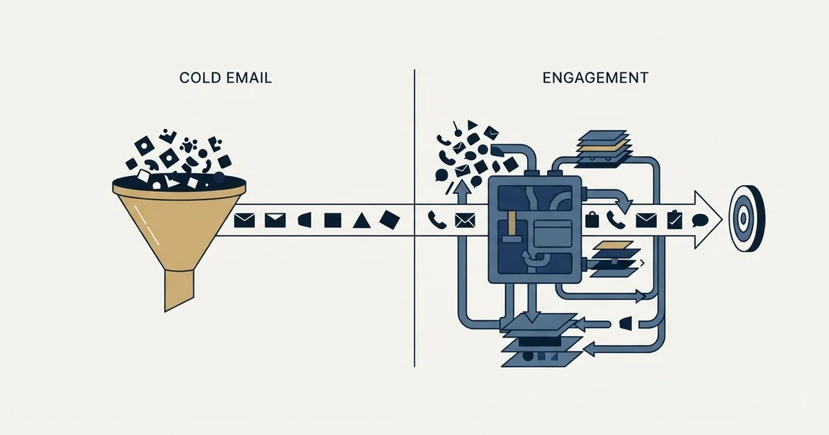 Editorial illustration for NuReply vs Outreach