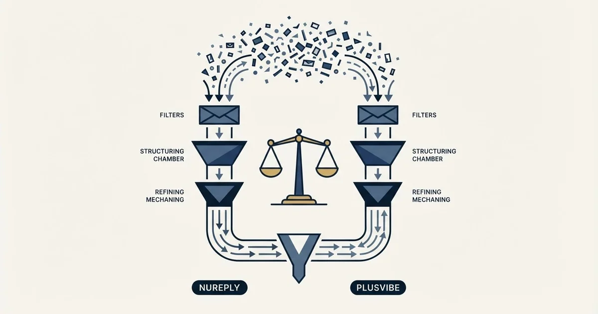 Editorial illustration for NuReply vs PlusVibe
