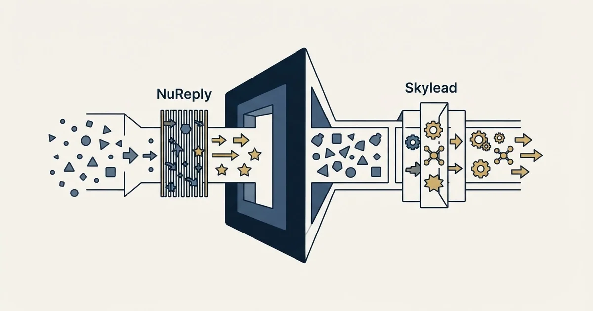 Editorial illustration for NuReply vs Skylead