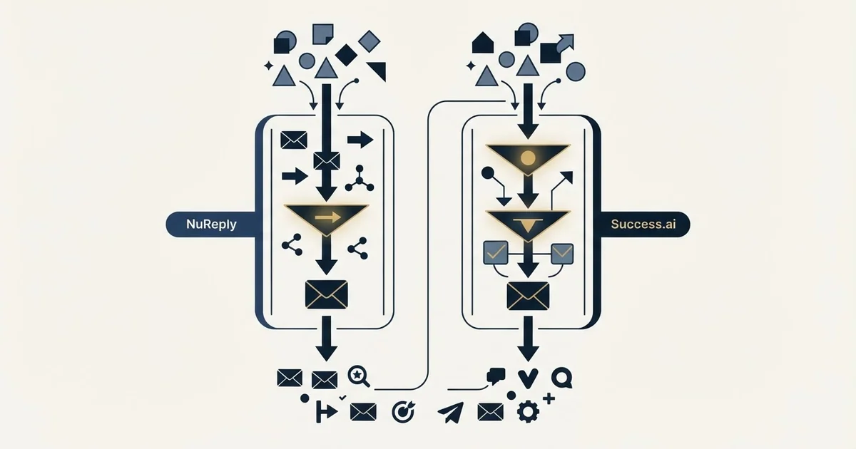 Editorial illustration for NuReply vs Success.ai