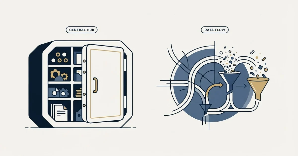 Editorial illustration for Nutshell vs RocketReach