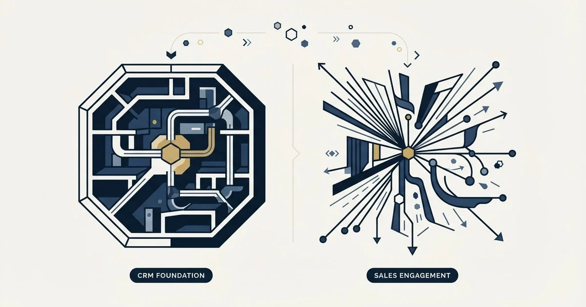 Editorial illustration for Nutshell vs Salesloft