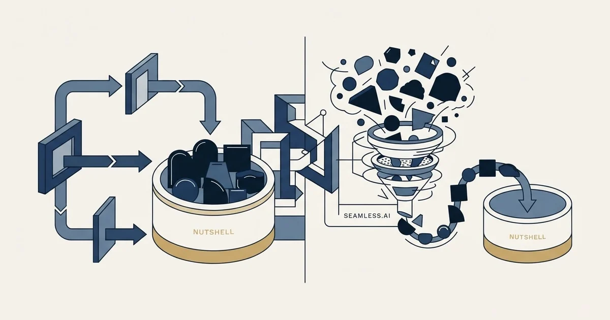 Editorial illustration for Nutshell vs Seamless.AI