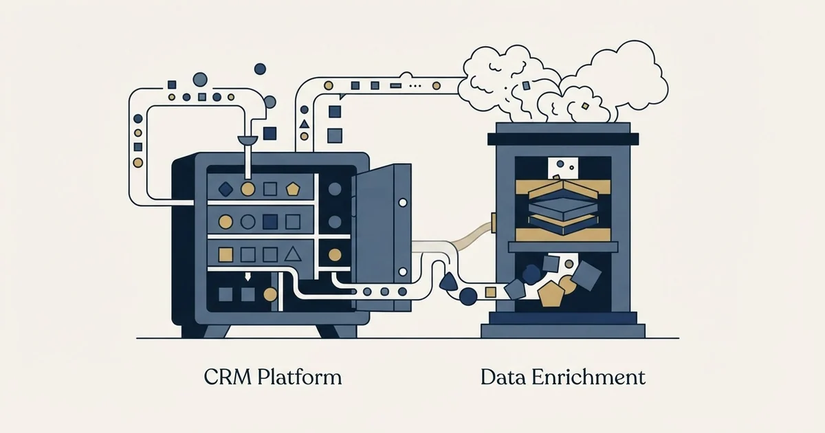 Editorial illustration for Nutshell vs TheirStack