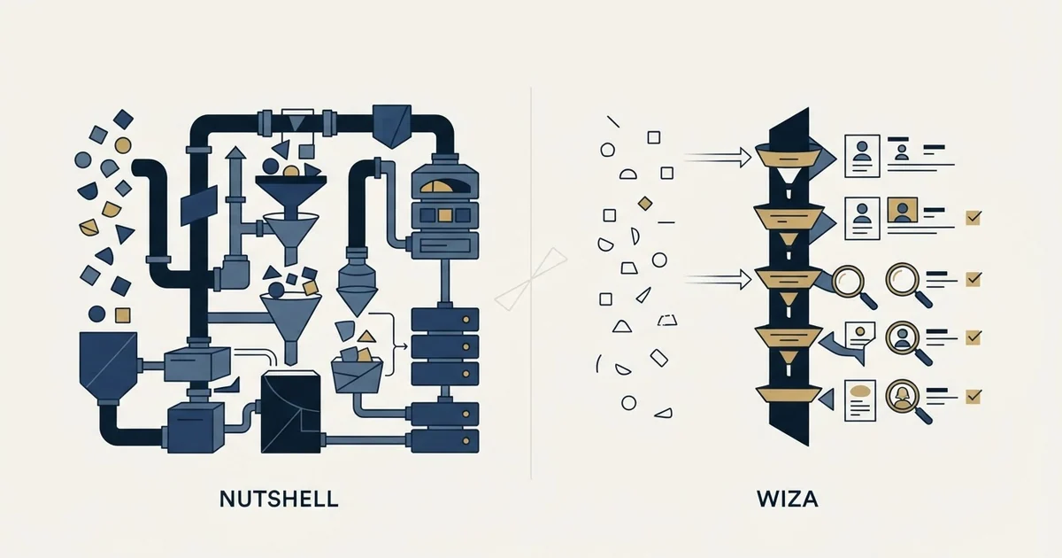 Editorial illustration for Nutshell vs Wiza