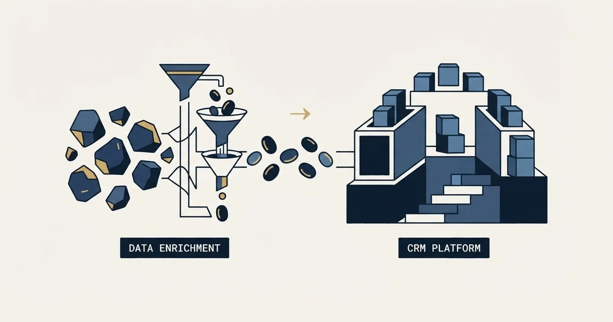 Editorial illustration for Nymeria vs Pipedrive