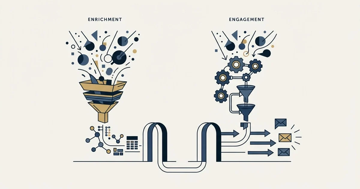 Editorial illustration for Nymeria vs Salesflow