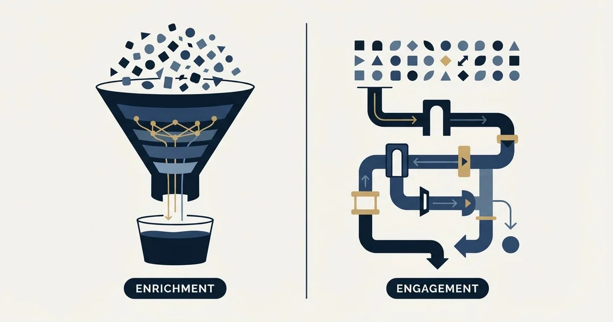 Editorial illustration for Ocean.io vs PersistIQ