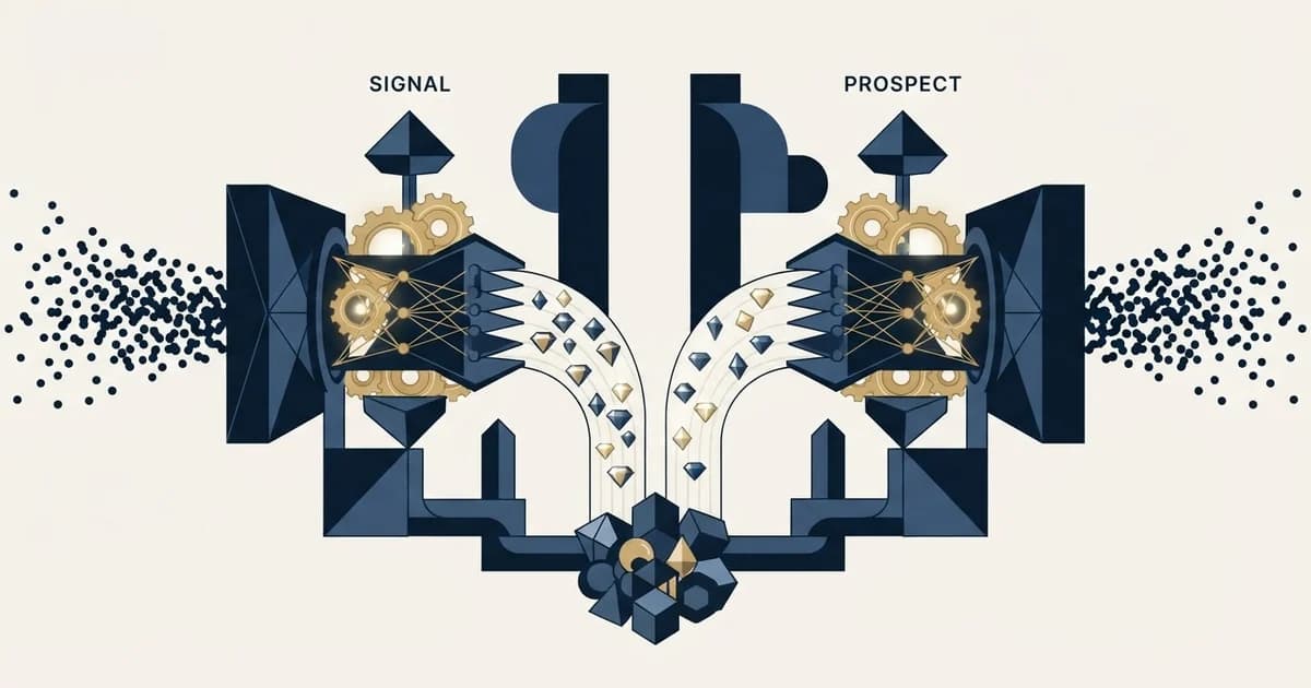 Editorial illustration for Ocean.io vs Prospeo