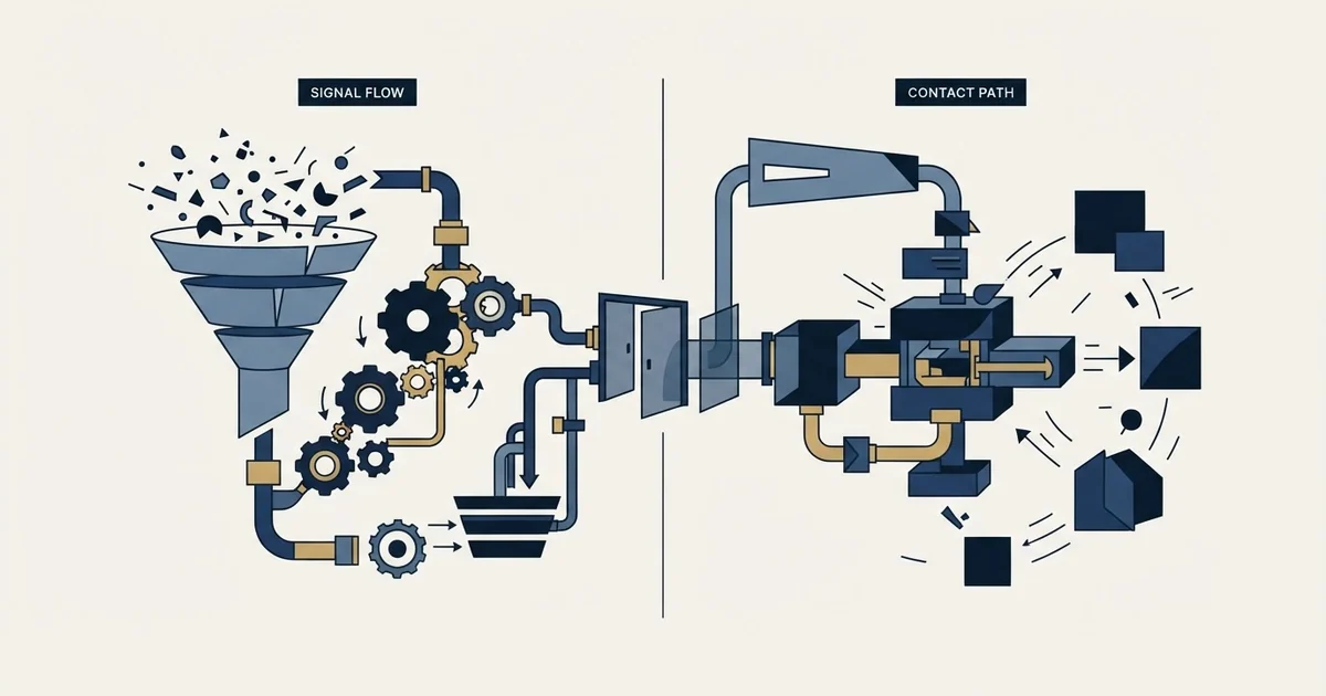 Editorial illustration for Ocean.io vs Salesflare