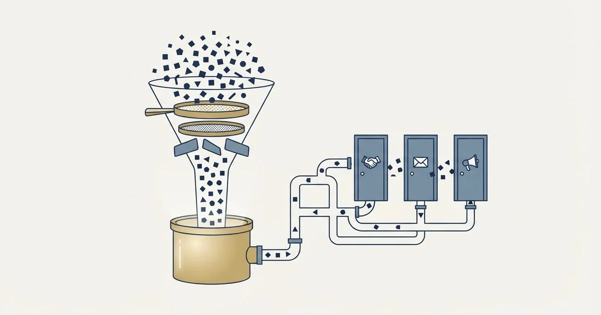 Editorial illustration for Ocean.io vs Salesflow