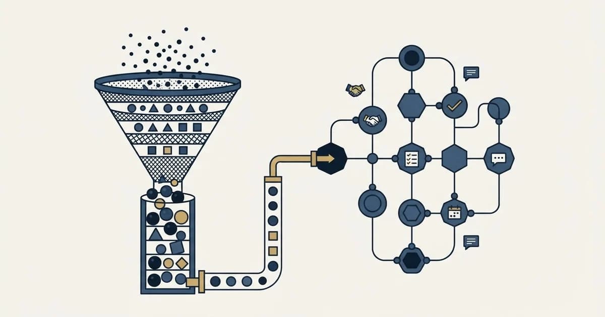 Editorial illustration for Ocean.io vs Salesmate