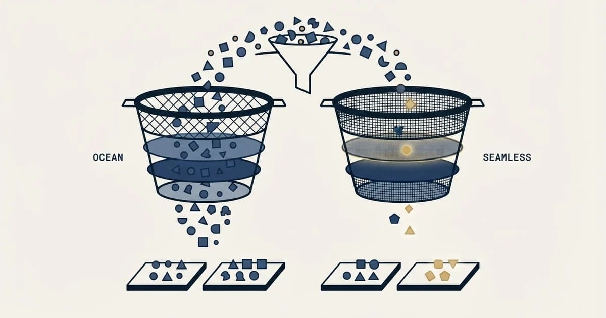 Editorial illustration for Ocean.io vs Seamless.AI
