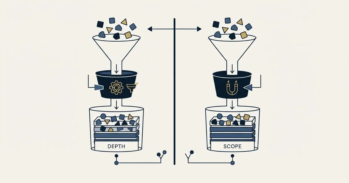 Editorial illustration for Ocean.io vs Skrapp.io