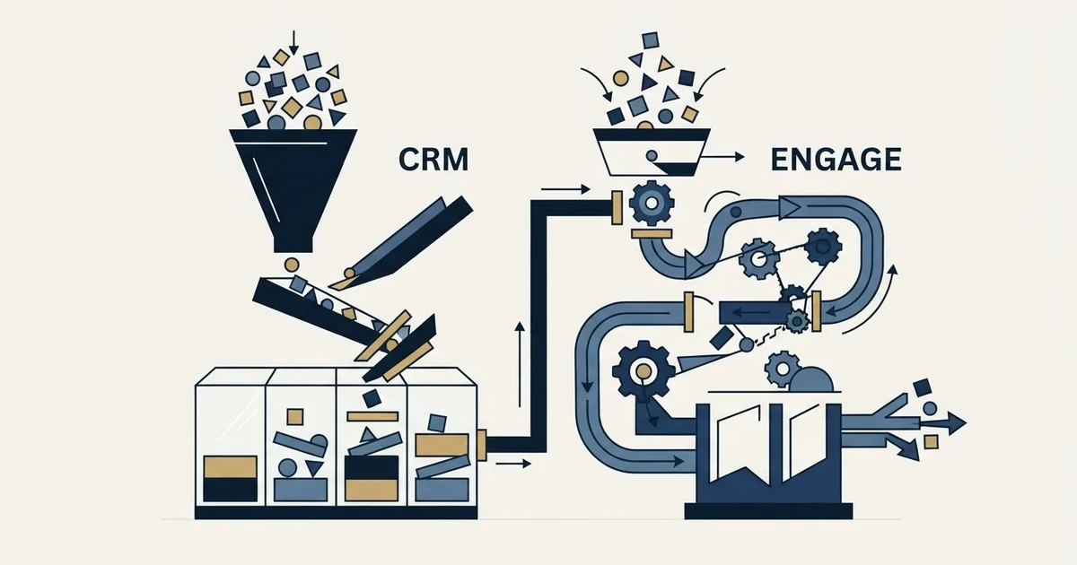 Editorial illustration for OnePageCRM vs Salesgear